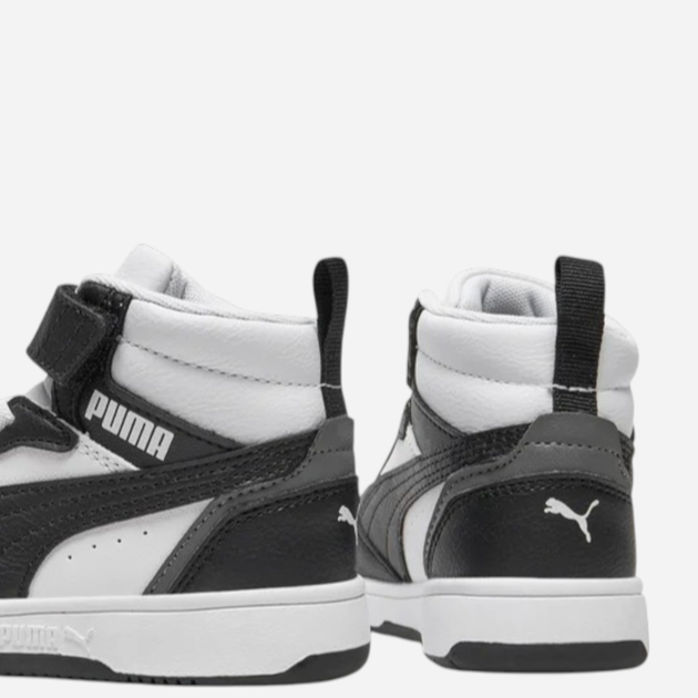 Дитячі демісезонні черевики для хлопчика Puma Rebound V6 Mid AC+ PS 39383201 27.5 (9.5UK) Чорні (4065454846679) - зображення 4