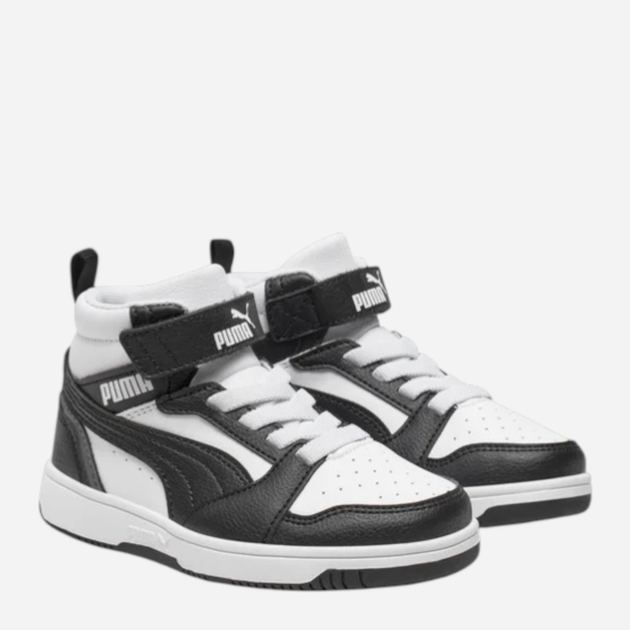 Дитячі демісезонні черевики для хлопчика Puma Rebound V6 Mid AC+ PS 39383201 32.5 (13.5UK) Чорні (4065454846754) - зображення 2
