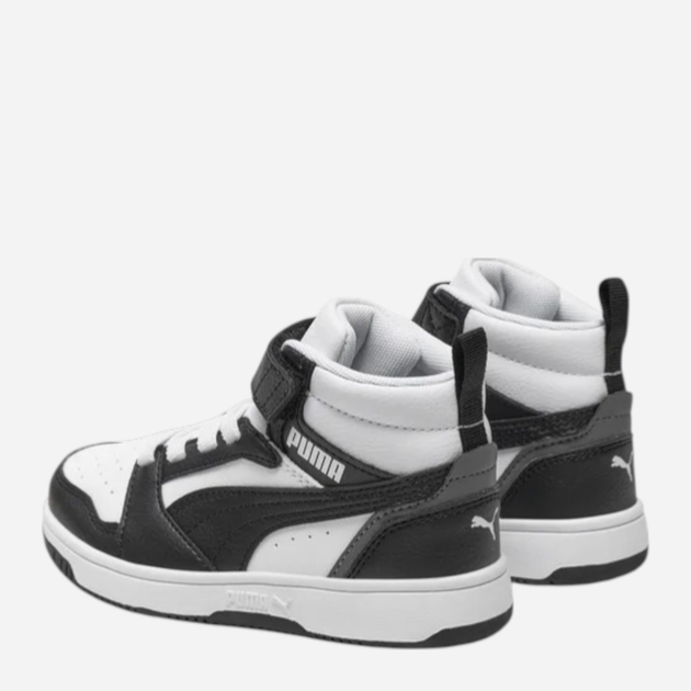 Дитячі демісезонні черевики для хлопчика Puma Rebound V6 Mid AC+ PS 39383201 33 (1UK) Чорні (4065454846761) - зображення 3