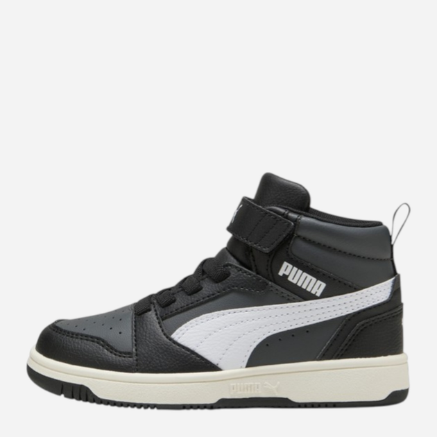 Дитячі демісезонні черевики для хлопчика Puma Rebound V6 Mid AC+ PS 39383229 31 (12UK) Чорні (4069156712614) - зображення 1