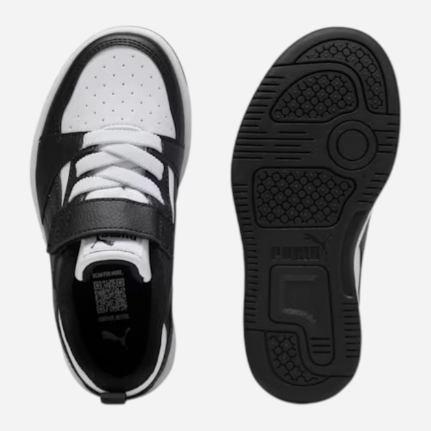 Дитячі кросівки для хлопчика Puma Rebound V6 Lo AC+ PS 39741901 33 (1UK) Чорні (4099686118136) - зображення 6