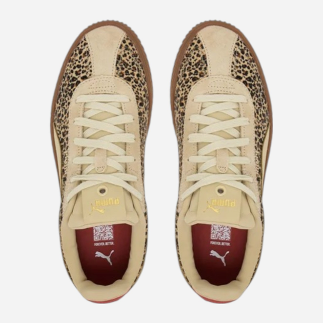 Sneakersy damskie do kostki Puma Club Kayzer Animal Flair 40271701 39 (6UK) Beżowe (4069156912434) - obraz 4