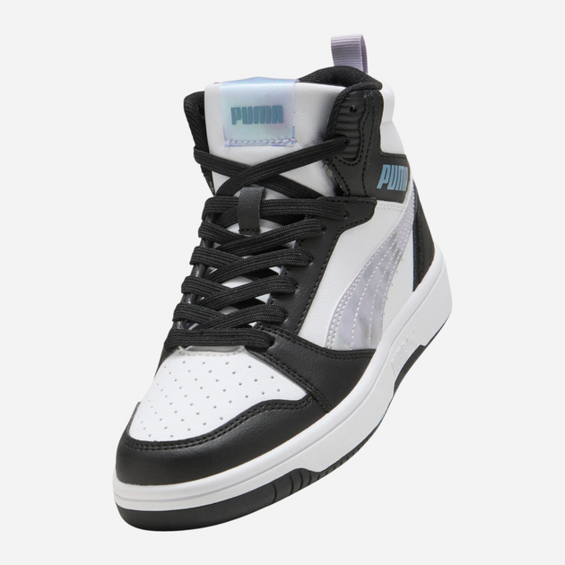 Botki młodzieżowe chłopięce Puma Rebound V6 Mid Space Belle Jr 40276802 35.5 (3UK) Czarne (4069156700697) - obraz 6