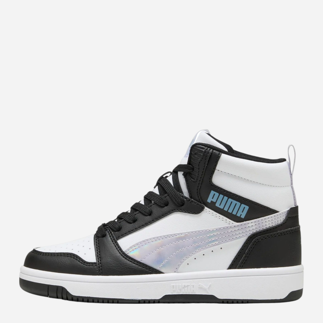 Botki młodzieżowe chłopięce Puma Rebound V6 Mid Space Belle Jr 40276802 37.5 (4.5UK) Czarne (4069156700741) - obraz 1