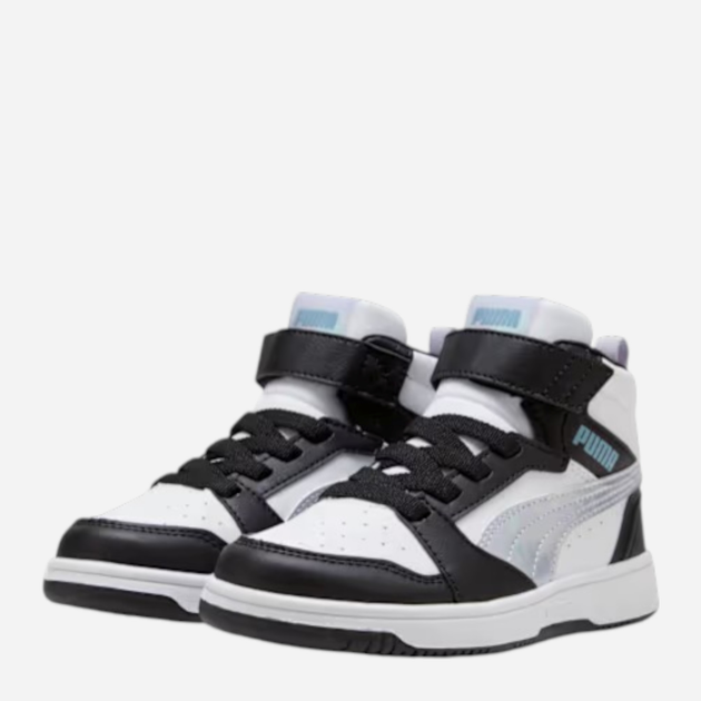 Дитячі демісезонні черевики для хлопчика Puma Rebound V6 Mid Space Belle AC+ PS P 40277002 31.5 (12.5UK) Чорні (4069156704091) - зображення 2