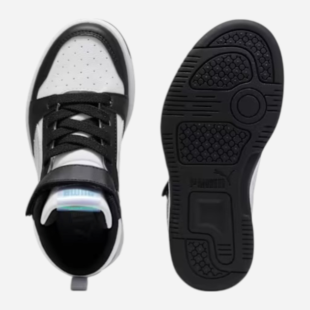 Дитячі демісезонні черевики для хлопчика Puma Rebound V6 Mid Space Belle AC+ PS P 40277002 32 (13UK) Чорні (4069156704008) - зображення 6