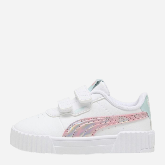 Дитячі кеди для дівчинки Puma Carina 3.0 Space belle V Inf 40280501 25 (8UK) Білі (4069156913936) - зображення 1