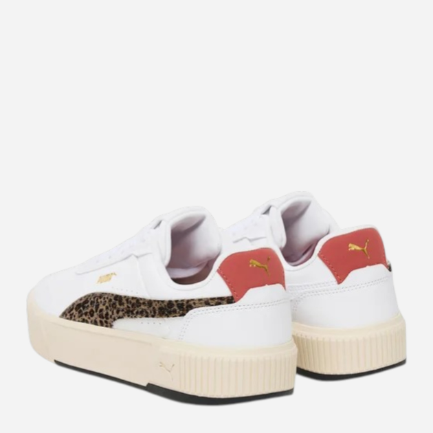 Sneakersy damskie na platformie Puma Carina Mia Animal Flair 40351501 38 (5UK) Białe (4069156916210) - obraz 3
