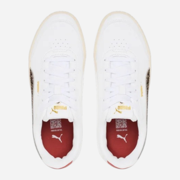 Sneakersy damskie na platformie Puma Carina Mia Animal Flair 40351501 38.5 (5.5UK) Białe (4069156916272) - obraz 4