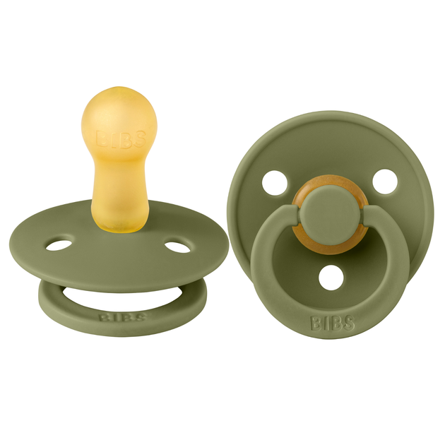 Соска пустушка BIBS Colour Latex Round (кругла) – Hunter Green, 2й розмір 6-18місяців - зображення 5