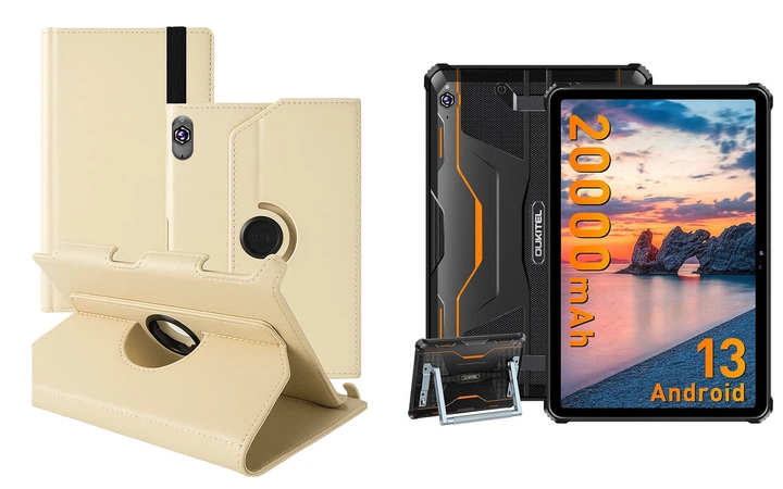 Чехол Spinner360 для планшета Oukitel RT7 Titan 4G, цвет Cream - Фото 1 Чехол Spinner360 для планшета Oukitel RT7 Titan 4G, цвет Cream - изображение 1