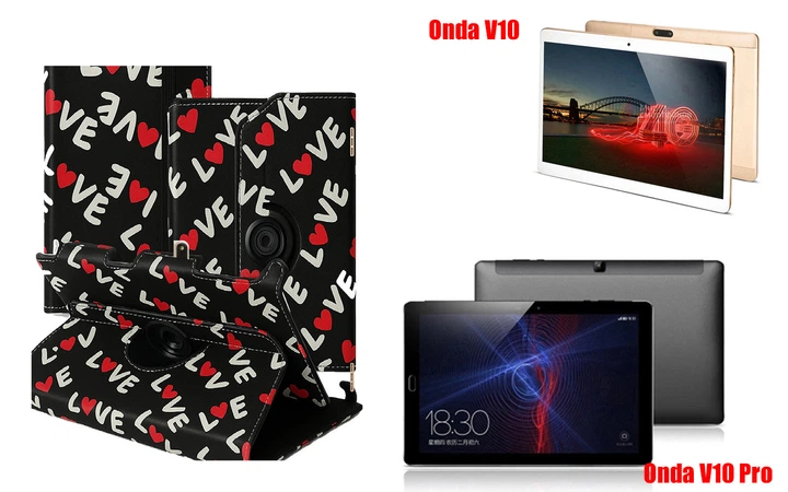Чехол Spinner360 для планшета Onda V10, цвет Love - Фото 1 Чехол Spinner360 для планшета Onda V10, цвет Love - изображение 1