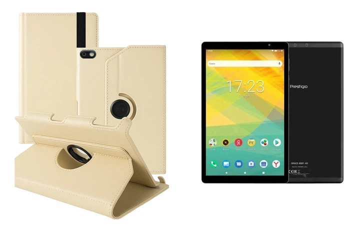 Чохол Spinner360 для планшета Prestigio Grace 4891, колір Cream - Фото 1 Чохол Spinner360 для планшета Prestigio Grace 4891, колір Cream - зображення 1