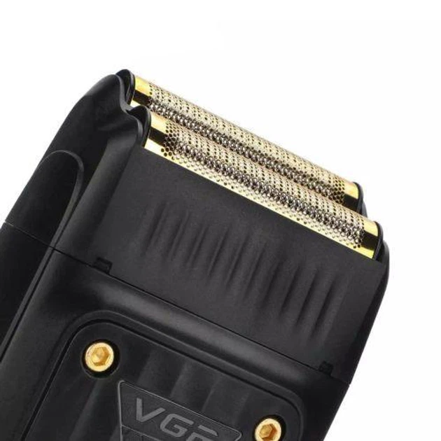Акумуляторна електробритва для гоління бороди та вусів з USB VGR V-363 Pro Чорний + Щіточка для чищення - изображение 5