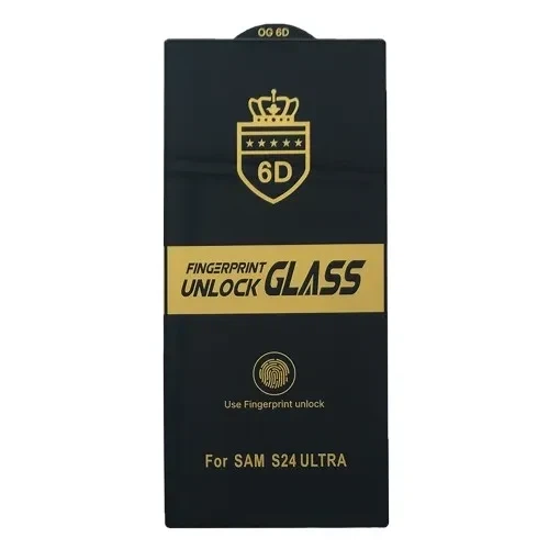 Захисне скло 6D Anti-static для Samsung S24 Ultra чорне тех. пак - Фото 1 Захисне скло 6D Anti-static для Samsung S24 Ultra чорне тех. пак - изображение 1