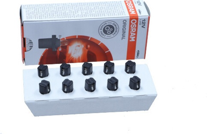 Набір лампочок розжарювання OSRAM B8.5D 1.2W 12V 10 шт. (4050300891255) - зображення 2