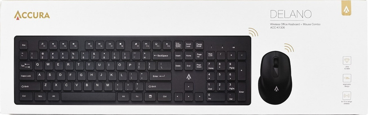 Zestaw bezprzewodowy Accura Delano Wireless Black (ACC-K1306) - obraz 7