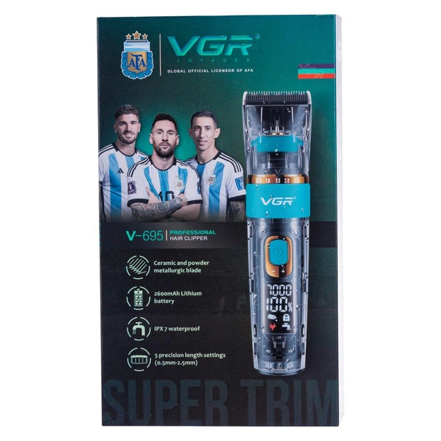 Машинка для стрижки профессиональная Синий VGR HP-V-695 - изображение 10