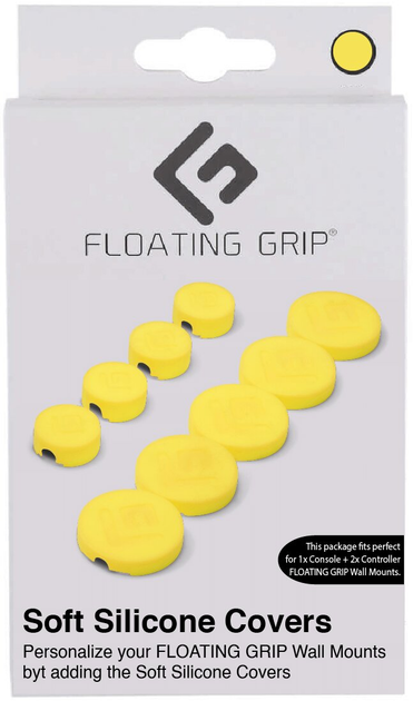 Osłony do montażu na ścianie Floating Grip Wall Mount Covers Yellow (5713474048809) - obraz 1