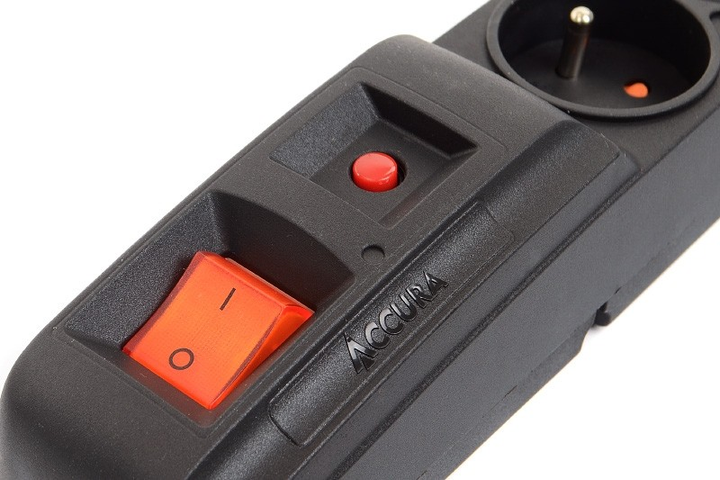 Мережевий фільтр Accura Premium Crown 3 м 5 розеток Black (ACC4016) - зображення 4