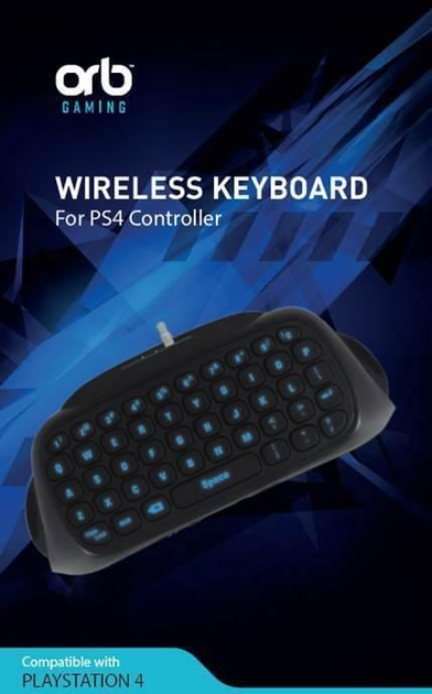 Клавіатура Orb Playstation 4 Controller Keyboard Blue Blacklit (7350021964960) - зображення 2