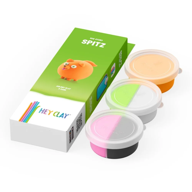Masa plastyczna Hey Clay Psy Szpic HCL30117CEE (5908273000282) - obraz 2