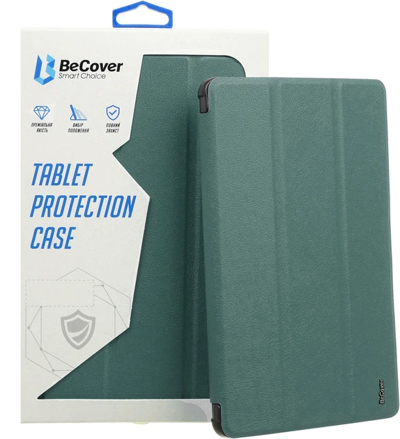 Чохол-книжка BeCover Smart Case для Lenovo Tab Plus 11.5" Dark Green (711840) - Фото 5 Чохол-книжка BeCover Smart Case для Lenovo Tab Plus 11.5" Dark Green (711840) - изображение 5