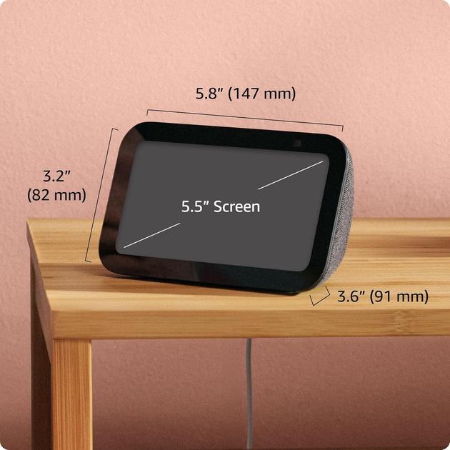 Панель управління Amazon Echo Show 5 3rd Gen Charcoal (B09B2SBHQK) - зображення 9
