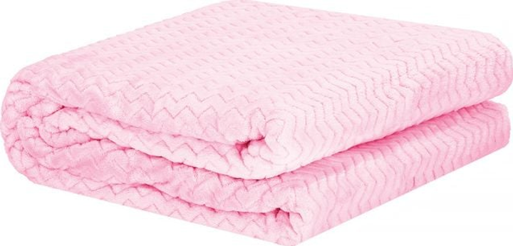 Покривало Springos двостороннє зигзаг рожеве 160x200 см (5907719421186) - зображення 3