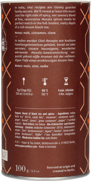 Herbata sypana Paper & Tea Hariman Classic Chai 100 g (4055743015978) - obraz 2