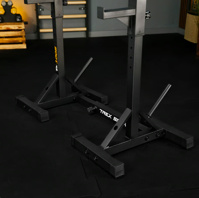 Стойки под штангу Trex Sport TX-100S регулируемые с ручками для отжиманий - изображение 13