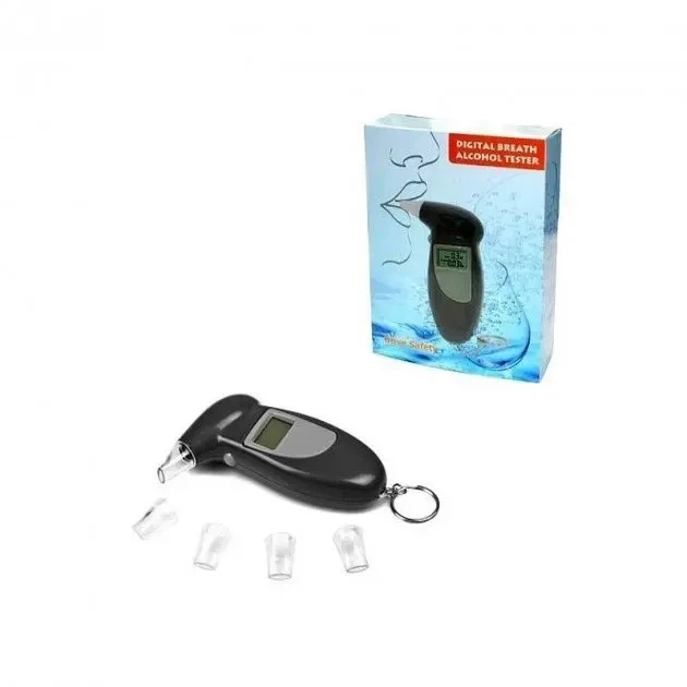 Персональный алкотестер Digital Breath Alcohol Tester с мундштуками - зображення 4