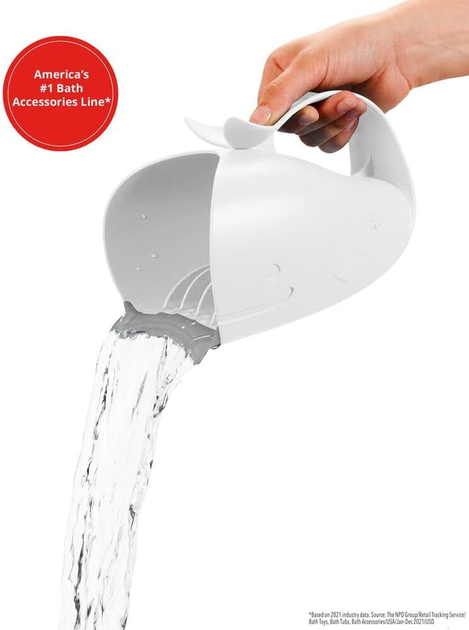 Kubek do mycia głowy Skip Hop Wieloryb Moby White (0195861772248) - obraz 3