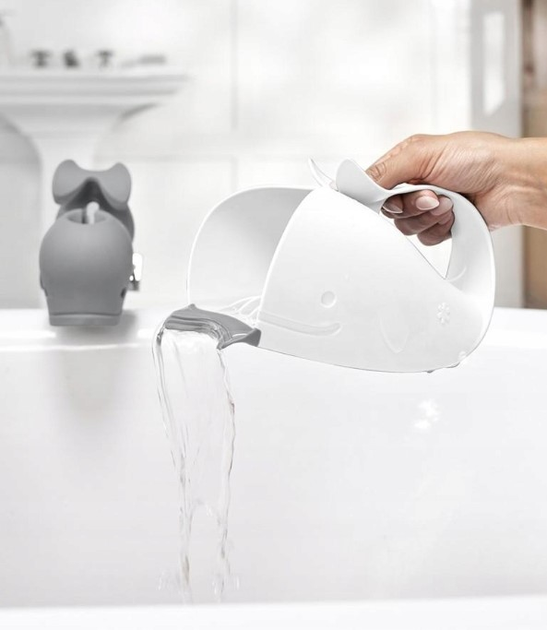 Kubek do mycia głowy Skip Hop Wieloryb Moby White (0195861772248) - obraz 4