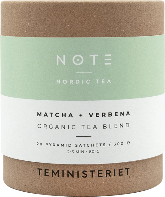 Herbata zielona Teministeriet Note Matcha Verbena Organic 20 szt (7340023004160) - obraz 1