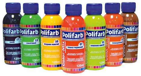 Колорант Polifarb Color Mix арт.05 помаранчевий 0,12 л - Фото 2 Колорант Polifarb Color Mix арт.05 помаранчевий 0,12 л - зображення 2