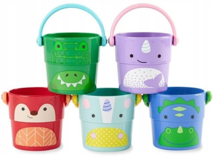 Іграшка для купання Skip Hop Відерця для води Zoo (0195861849551) - зображення 1
