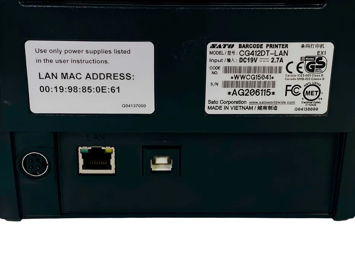 Термопринтер Sato CG412DT - Фото 5 Термопринтер Sato CG412DT - изображение 5