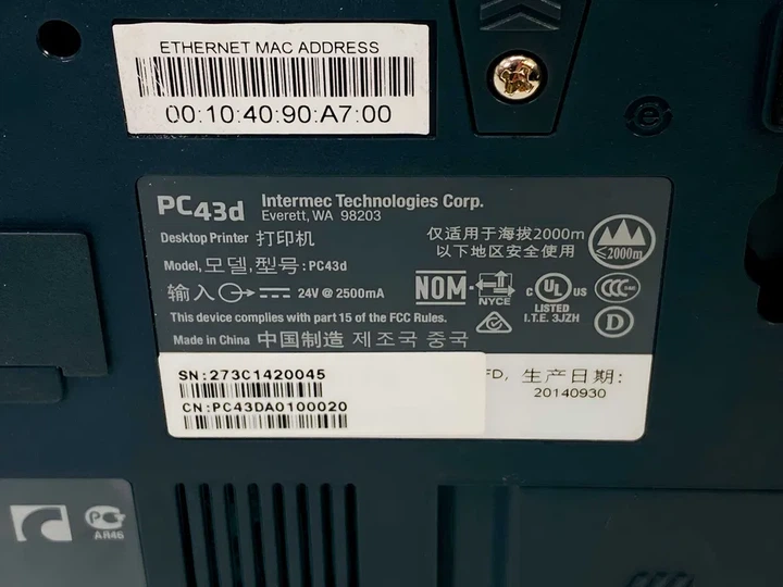 Принтер етикеток Intermec PC43d - зображення 6