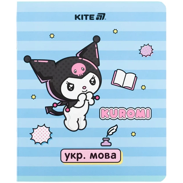 Зошит предметний Kite Kuromi 24 аркуші, лінія, українська мова HK25-240-9 - Фото 1 Зошит предметний Kite Kuromi 24 аркуші, лінія, українська мова HK25-240-9 - зображення 1