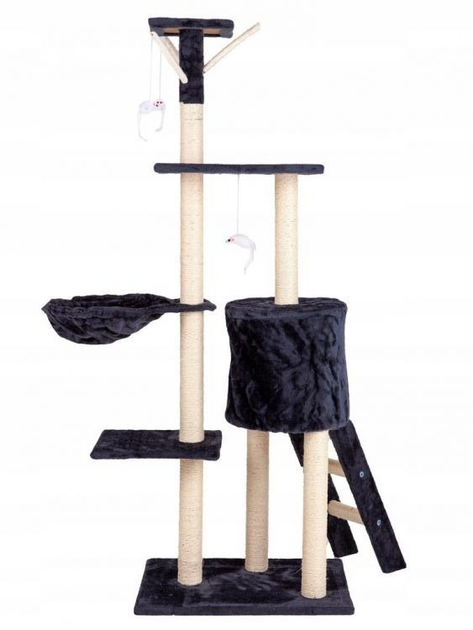 Drapak dla kota Petsi domek drzewo legowisko 138 cm XL szary (5903089065920) - obraz 4