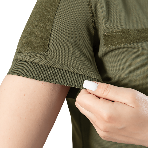 Поло Camotec Pani Army ID 2.0 CoolPass Pique LT олива M (8922(M)) - изображение 4