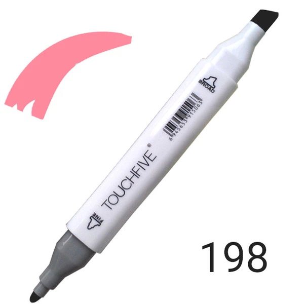 Маркер двусторонний TouchFive (Touch) №198 Tender Pink (Тендер розовый) (TF2209-198) - Фото 1 Маркер двусторонний TouchFive (Touch) №198 Tender Pink (Тендер розовый) (TF2209-198) - изображение 1