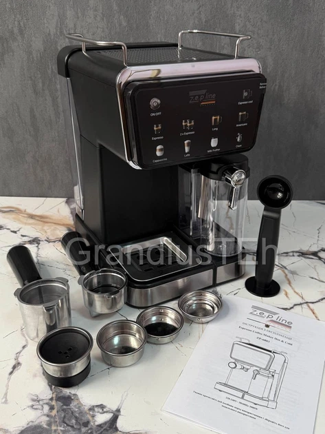 Современная кофемашина Zepline ZP-6803, 3000 Вт, 2 л, кофеварка с