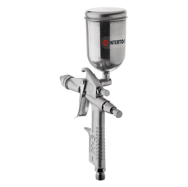 Пневмопистолет лакокрасочный Intertool верхний бак 200 мл d=0.5 мм (PT-0303) - Фото 3 Пневмопистолет лакокрасочный Intertool верхний бак 200 мл d=0.5 мм (PT-0303) - изображение 3