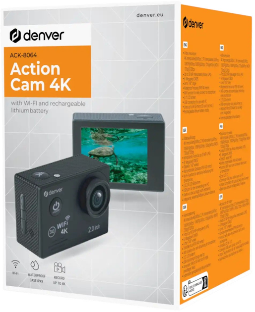 Kamera sportowa Denver ACK-8064 4K Wi-Fi (5706751075261) - obraz 9