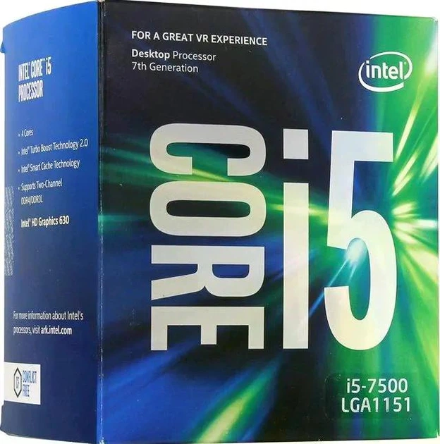 Процессор Intel Core i5-7500 3.40GHz/6MB/8GT/s (SR335) s1151 TRAY Процессор Intel Core i5-7500 3.40GHz/6MB/8GT/s (SR335) s1151 TRAY