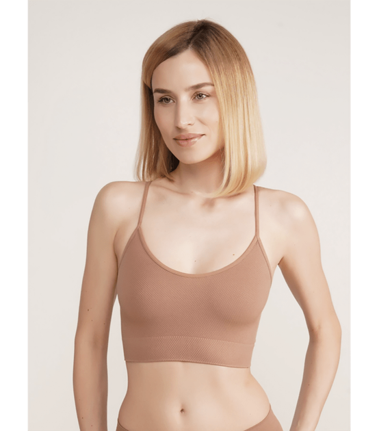 Безшовний топ Giulia Cami Top Grain - Giulia - CAMI TOP GRAIN - L/XL - Mokko - Фото 1 Безшовний топ Giulia Cami Top Grain - Giulia - CAMI TOP GRAIN - L/XL - Mokko - зображення 1
