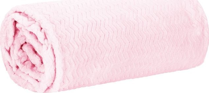 Покривало Springos двостороннє зигзаг світло-рожеве 160x200 см (5907719421162) - зображення 4