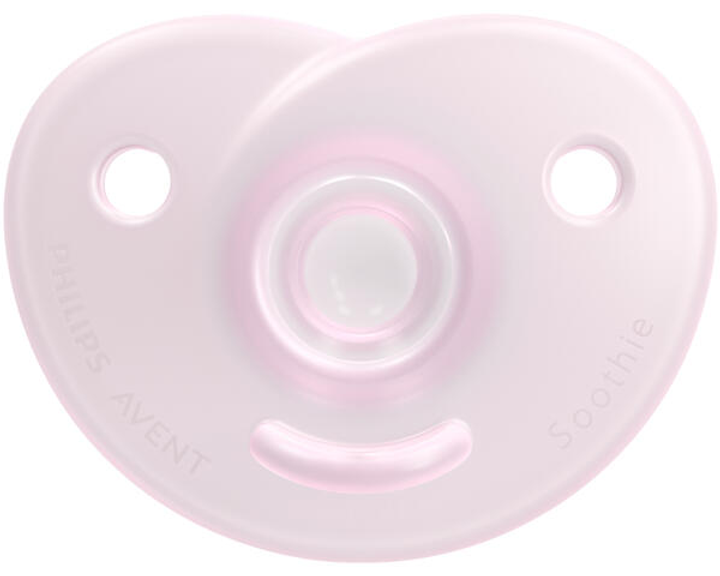 Smoczek Philips Avent Soothie 0-6m 2 szt Różowy SCF099/22 (8710103991625) - obraz 4